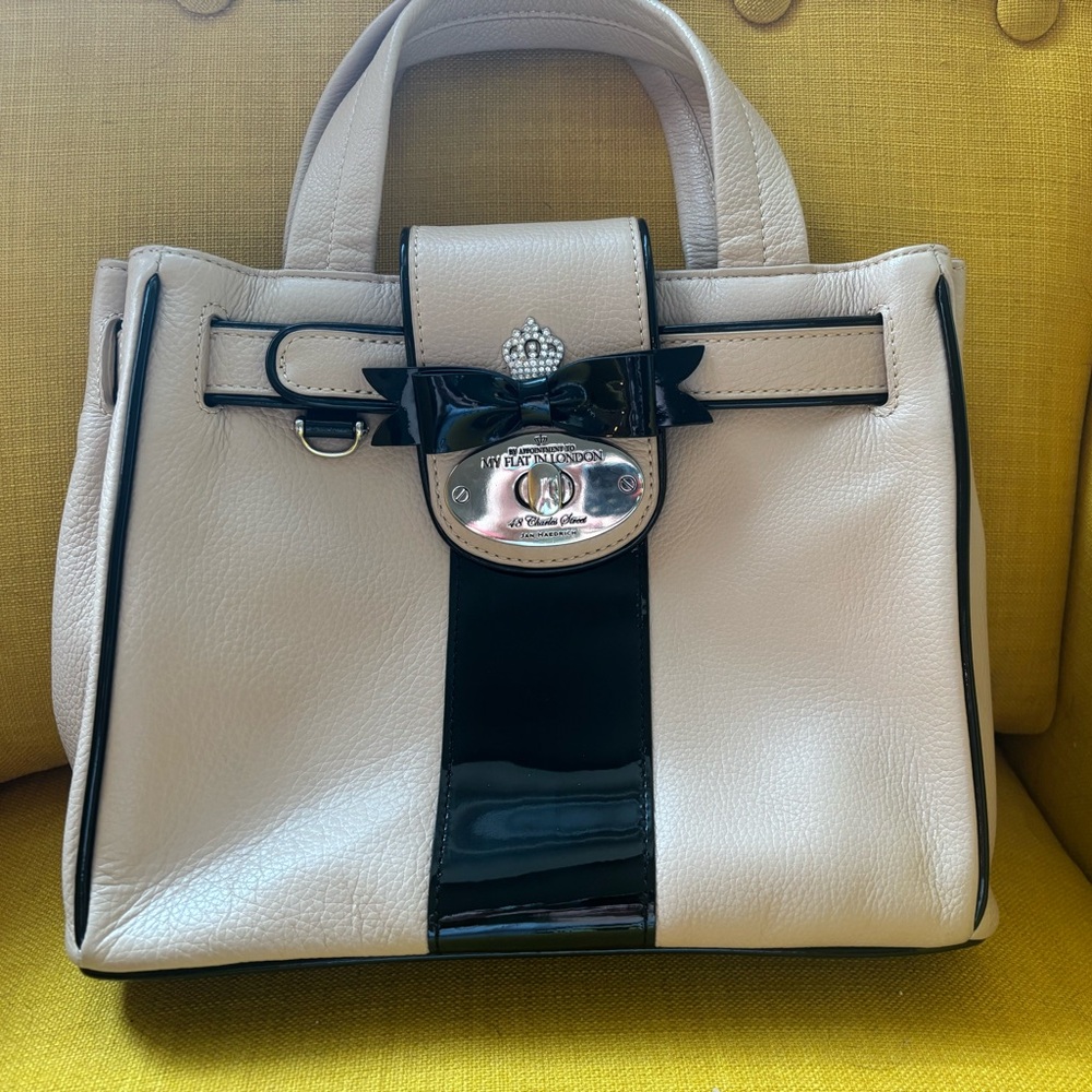 My Flat in London handbag in Black and Tan